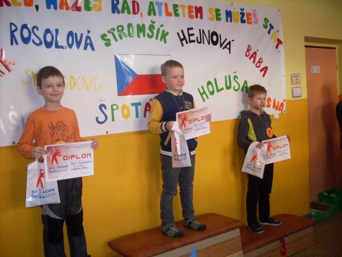 Atletický pětiboj - 1. místo  Oliver Odstrčilík